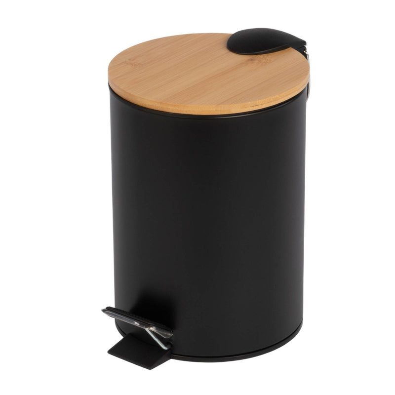 Kosz łazienkowy z bambusem ZETRU, 3 l