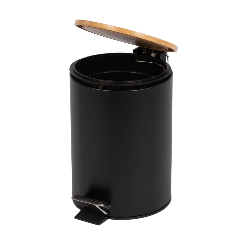 Kosz łazienkowy z bambusem ZETRU, 3 l