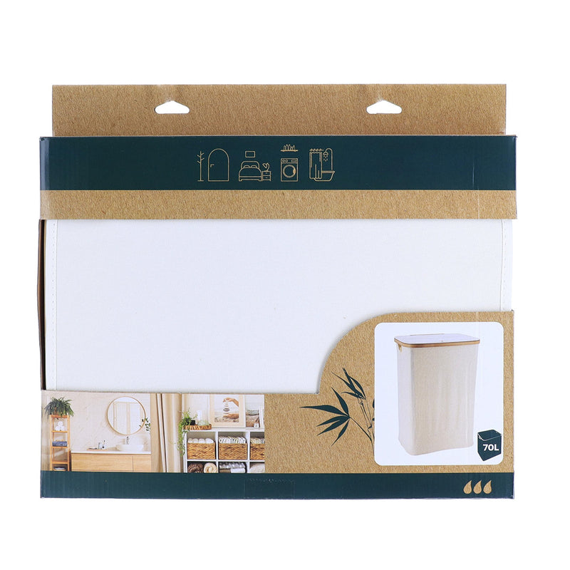 Kosz na pranie tekstylny FORM, zamykany, 7 l