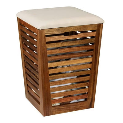 Kosz na pranie z siedziskiem FONDI, wys. 56 cm