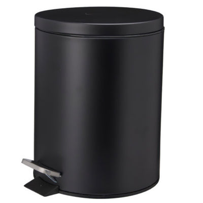 Kosz na śmieci NONI metalowy z pokrywą, 5 l