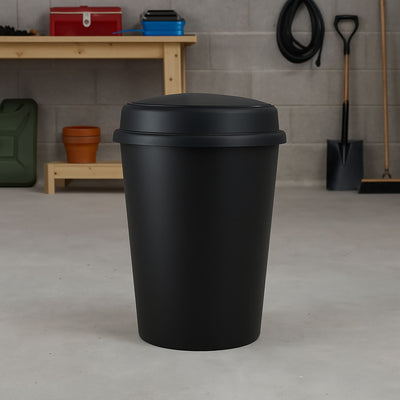 Kosz na śmieci z pokrywą, 47 l