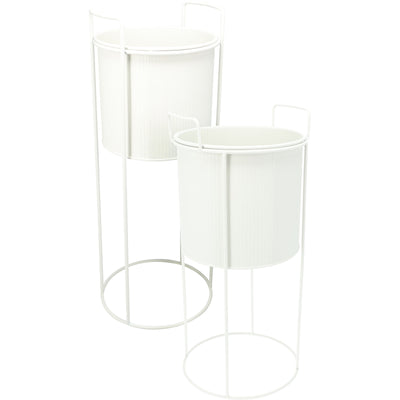 Kwietniki metalowe IDEM, 2 sztuki