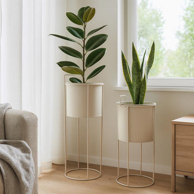 Kwietniki metalowe IDEM, 2 sztuki