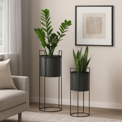 Kwietniki metalowe IDEM, 2 sztuki