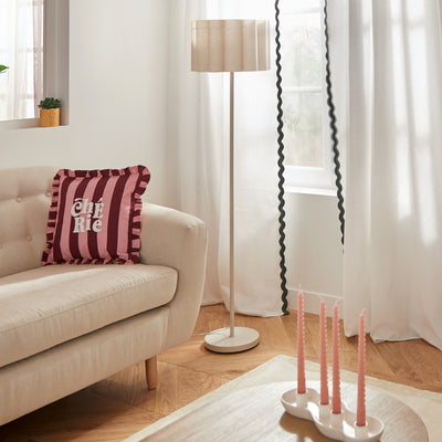 Lampa podłogowa wysoka RONA materiałowy klosz, Ø 37 x 150 cm