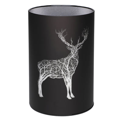 Lampion szklany LED z reniferem, 15,5 cm