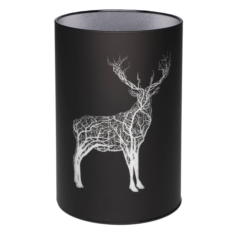 Lampion szklany LED z reniferem, 15,5 cm