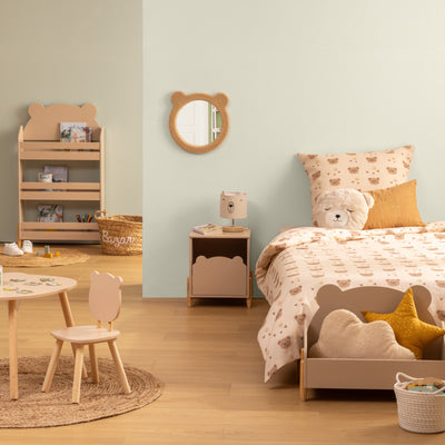 Lampka nocna dla dzieci TOXEY, miś z uszkami, Ø 15 cm