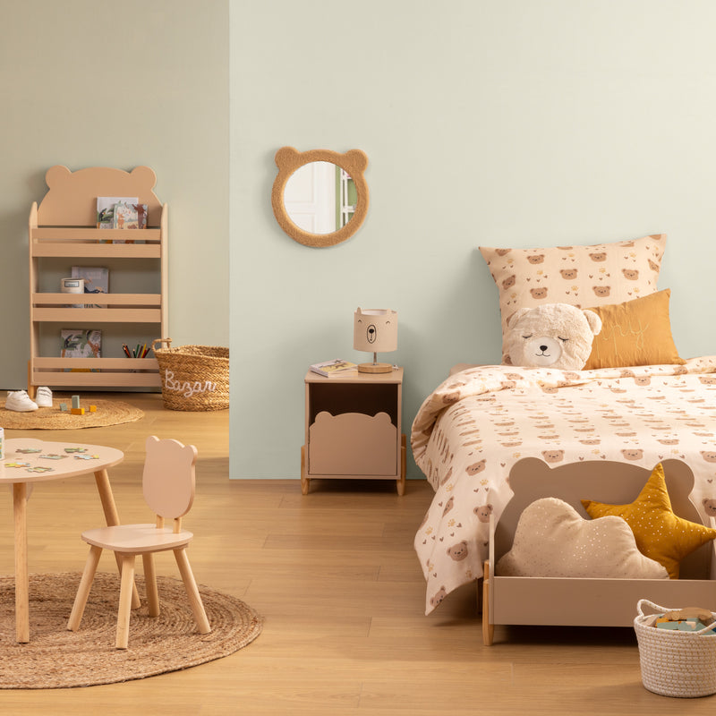 Lampka nocna dla dzieci TOXEY, miś z uszkami, Ø 15 cm