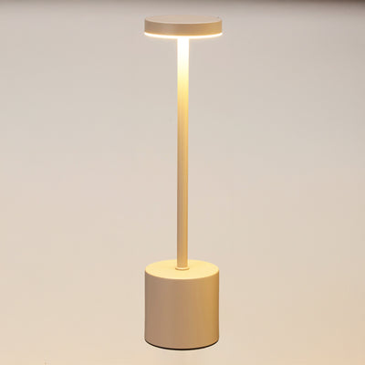 Lampka stołowa LED z ładowalną baterią, metal, 34 cm