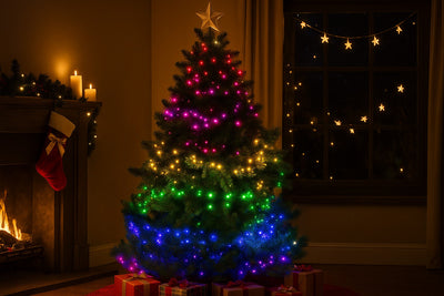 Lampki choinkowe LED z efektem bieżącej wody, 800 szt.