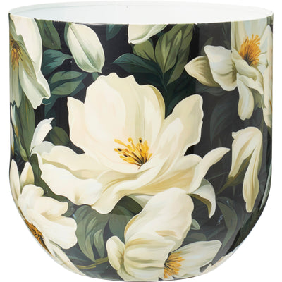 Metalowa osłonka na doniczkę BADU, 2 sztuki