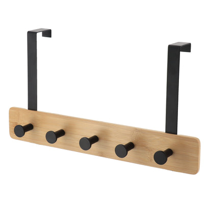 Metalowy wieszak na drzwi, 5 haczyków, 20 x 37 x 9 cm