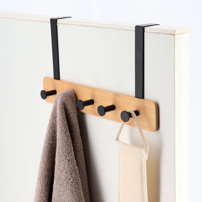 Metalowy wieszak na drzwi, 5 haczyków, 20 x 37 x 9 cm