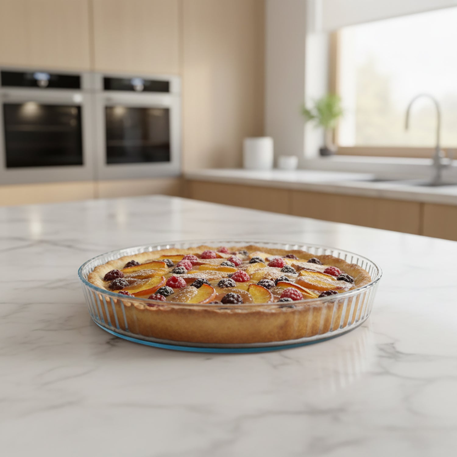 Naczynie do pieczenia tarty, Ø 26 cm, szklane