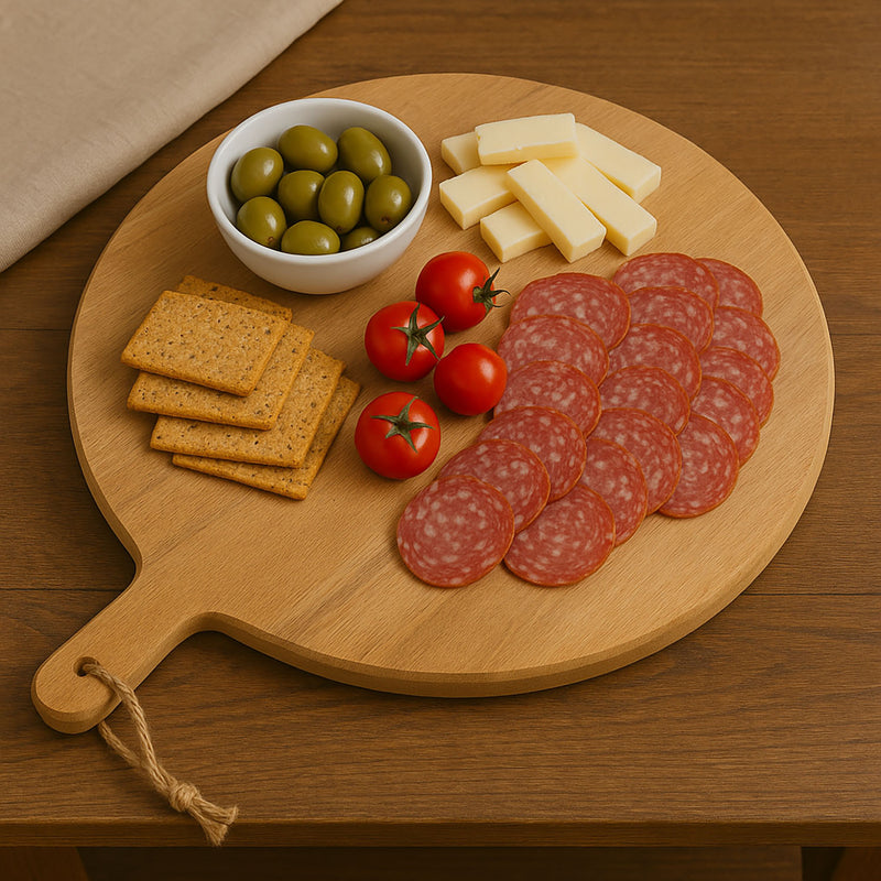 Okrągła deska do serwowania z drewna mango, Ø 47 cm 