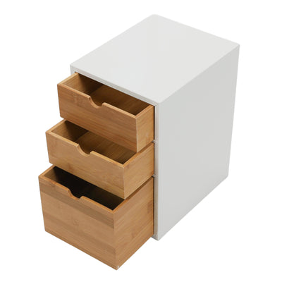 Organizer na biurko, z bambusowymi szufladami