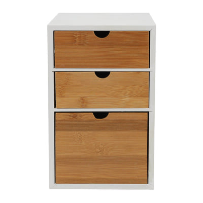 Organizer na biurko, z bambusowymi szufladami