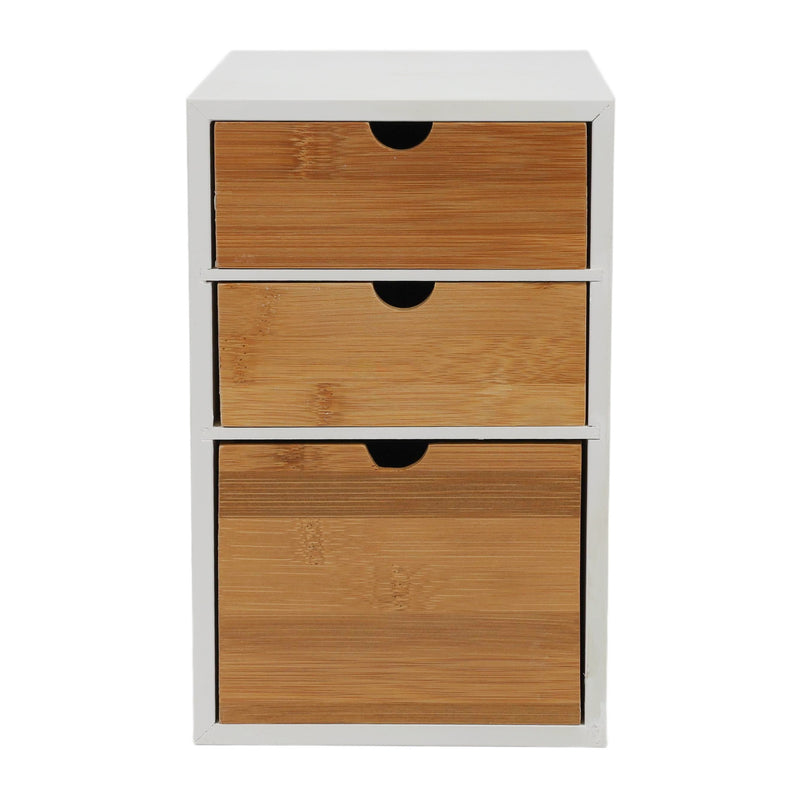 Organizer na biurko, z bambusowymi szufladami