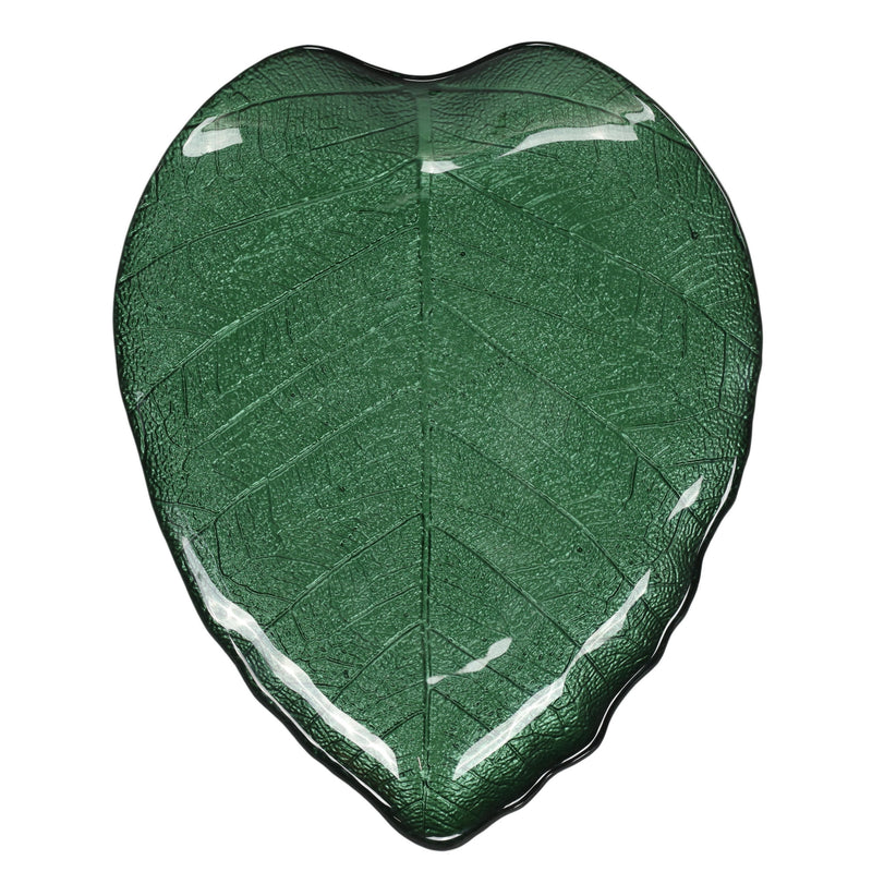 Patera szklana na ciasto LEAF, 28 cm