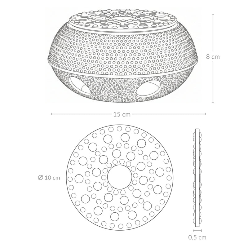 Podgrzewacz żeliwny HOSHI, Ø 15 cm
