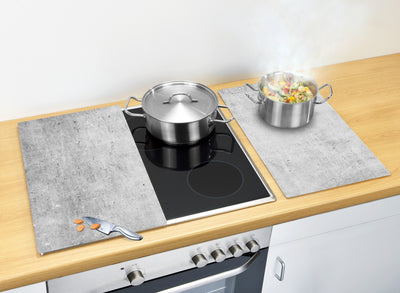 Podkładki kuchenne Beton, 2 szt., szkło, 52 x 30 cm, Allstar