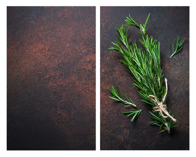 Podkładki kuchenne Rozmaryn, 2 szt., szkło, 52 x 30 cm