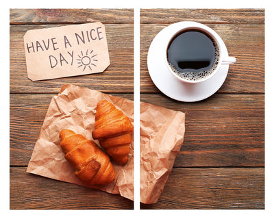 Podkładki kuchenne Śniadanie, 2 szt., szkło, 52 x 30 cm, Allstar