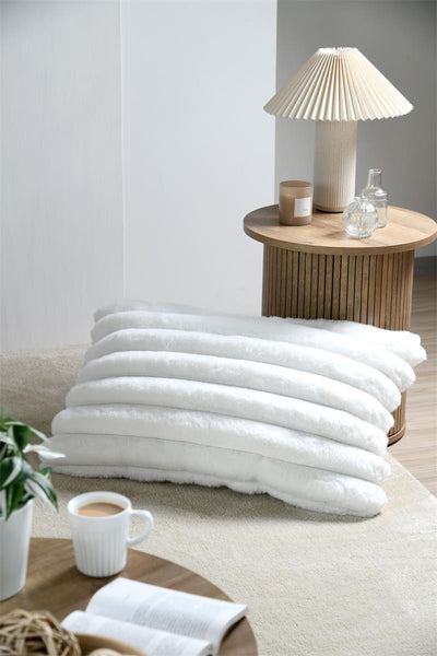 Poduszka dekoracyjna POLARY w grube prążki, 50 x 80 cm