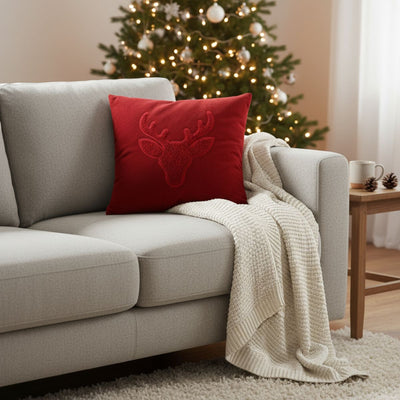 Poduszka dekoracyjna, świąteczny wzór, 45 x 45 cm