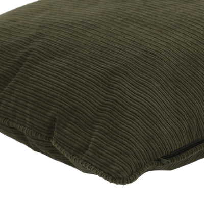 Poduszka dekoracyjna sztruksowa z lamówką, 40 x 40 cm 