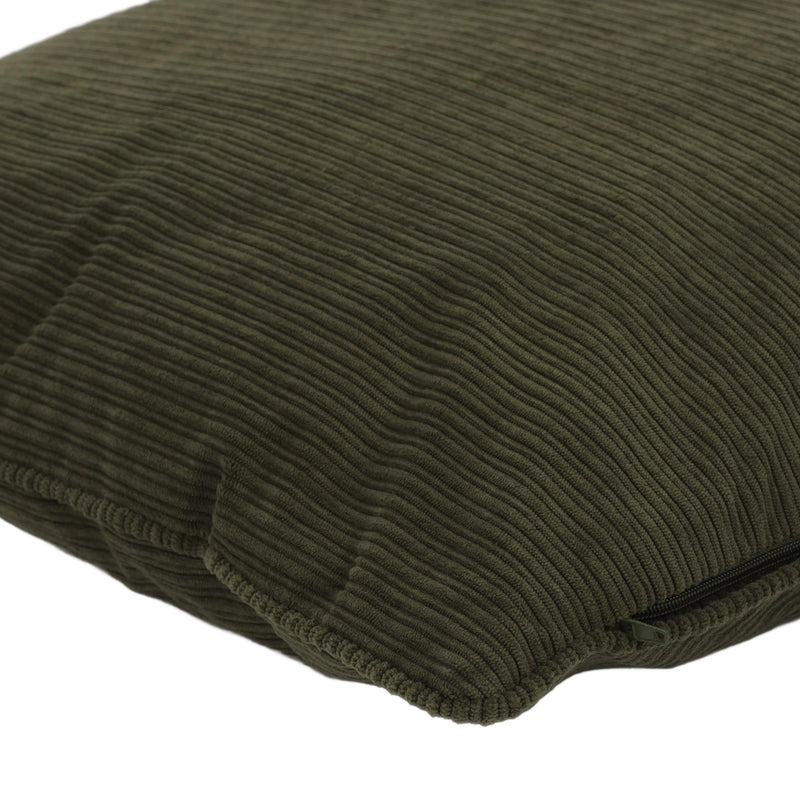 Poduszka dekoracyjna sztruksowa z lamówką, 40 x 40 cm 