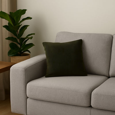 Poduszka dekoracyjna sztruksowa z lamówką, 40 x 40 cm 