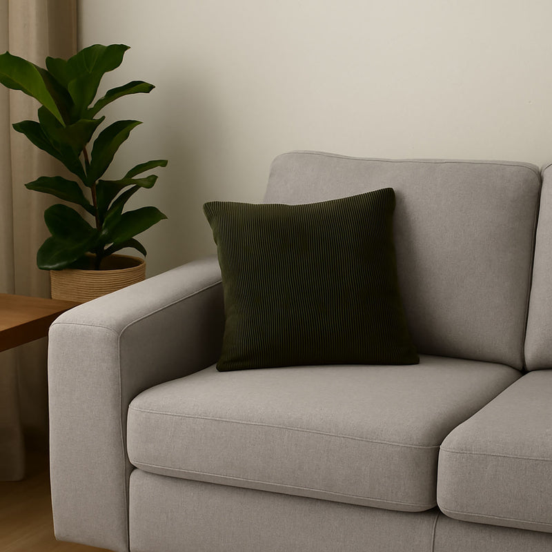 Poduszka dekoracyjna sztruksowa z lamówką, 40 x 40 cm 