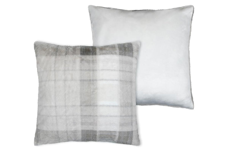 Poduszka pluszowa SCOTLAND w kratę, 60 × 60 cm