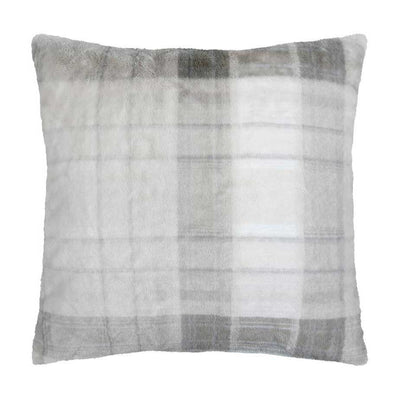 Poduszka pluszowa SCOTLAND w kratę, 60 × 60 cm