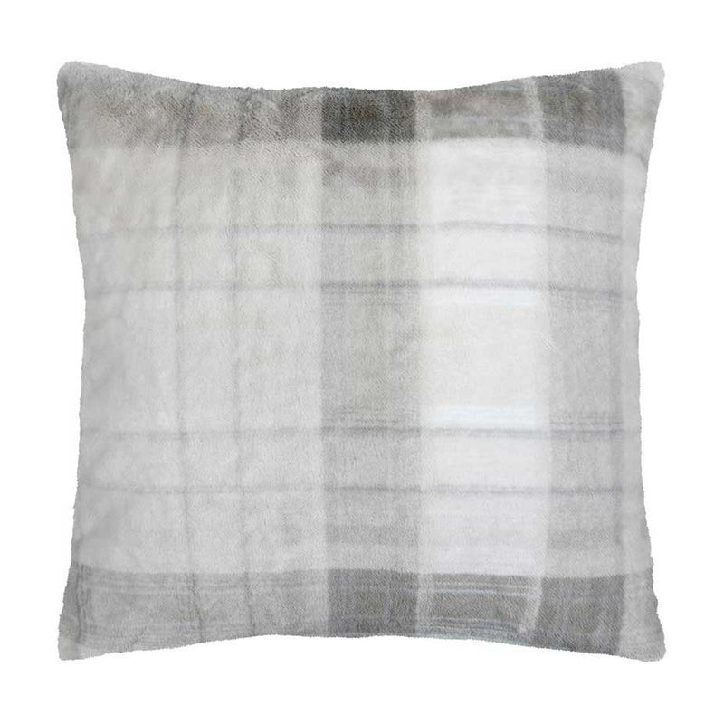 Poduszka pluszowa SCOTLAND w kratę, 60 × 60 cm