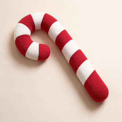 Poduszka świąteczna LUCIEN, pluszowa laska cukrowa, 57 cm