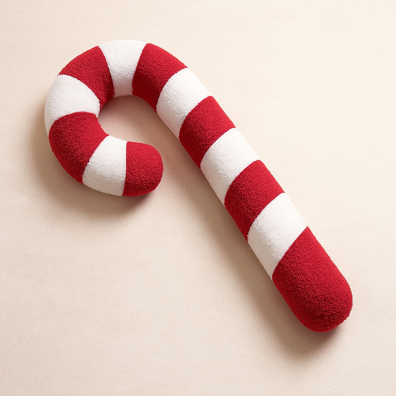 Poduszka świąteczna LUCIEN, pluszowa laska cukrowa, 57 cm