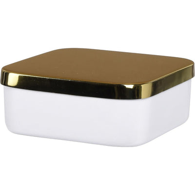 Pojemnik do przechowywania, metalowy organizer, kwadratowy, 13 cm