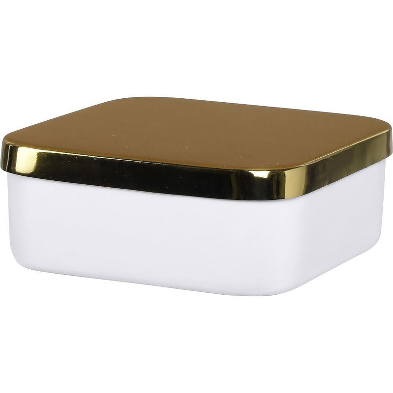 Pojemnik do przechowywania, metalowy organizer, kwadratowy, 13 cm