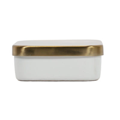 Pojemnik do przechowywania, metalowy organizer, kwadratowy, 13 cm