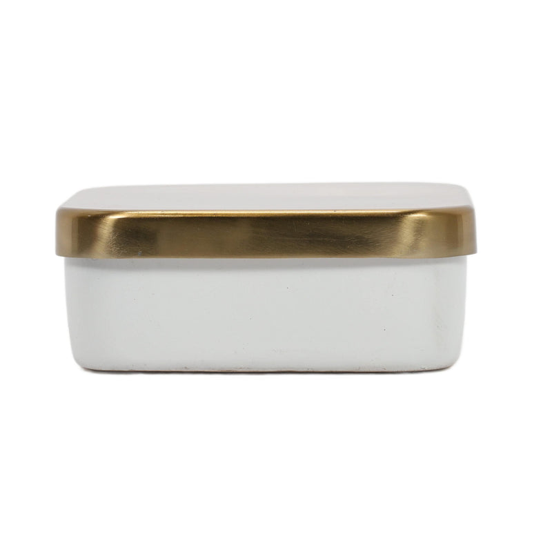 Pojemnik do przechowywania, metalowy organizer, kwadratowy, 13 cm