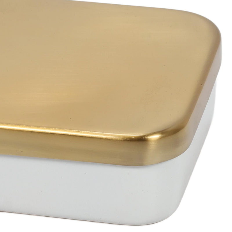 Pojemnik do przechowywania, metalowy organizer, kwadratowy, 13 cm