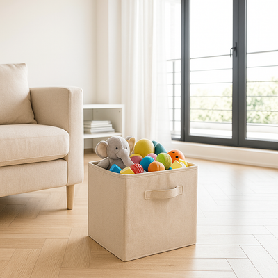 Pojemnik tekstylny do przechowywania TIDY, z uchwytem, 31 x 31 x 31 cm