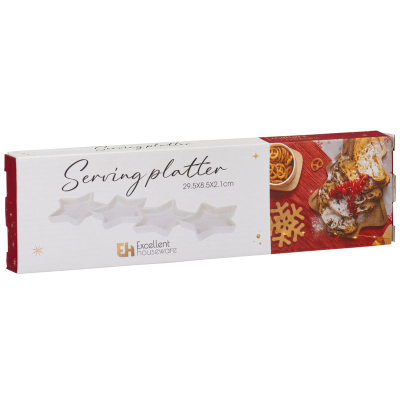 Półmisek do przekąsek w kształcie gwiazdek, 30 x 9 cm