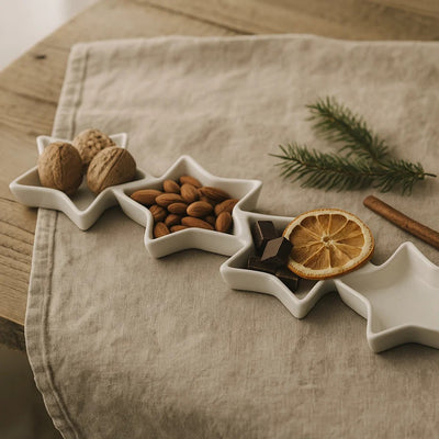 Półmisek do przekąsek w kształcie gwiazdek, 30 x 9 cm