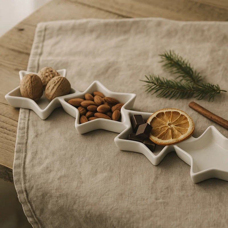 Półmisek do przekąsek w kształcie gwiazdek, 30 x 9 cm