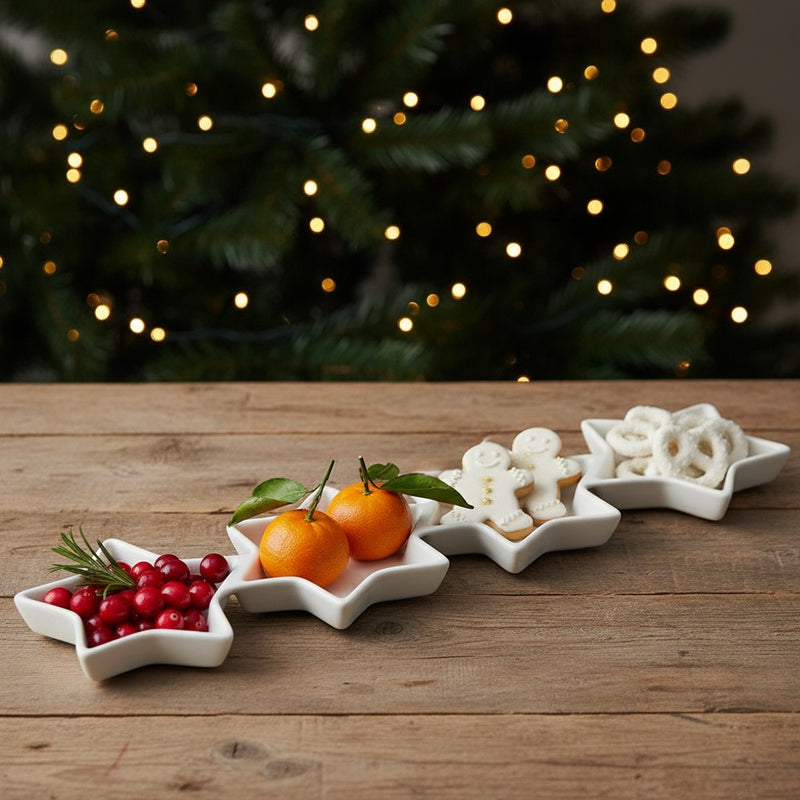 Półmisek do przekąsek w kształcie gwiazdek, 30 x 9 cm